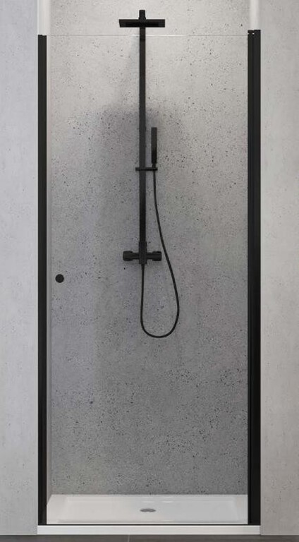 Drzwi prysznicowe 78-80,5 uchylne Superia Black New Trendy (1)