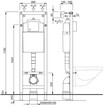 Zestaw Stelaż WC Schwab SLIM 38cm +  Przycisk + WC Delos Grey Kerra (3)