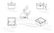 Uchwyt na papier wbudowany w ścianę WALL-BOX PAPER 1 Inox (3)
