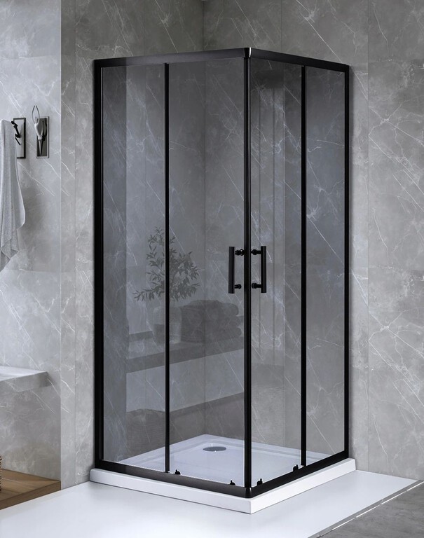 Kabina prysznicowa Black 90x90 szkło transparent (1)